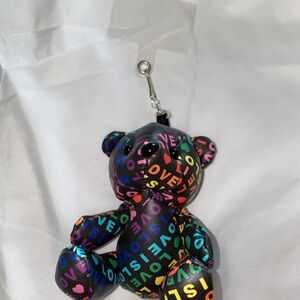 Cell Hand Held Holder 3D LOVE Pattern Teddy Bear